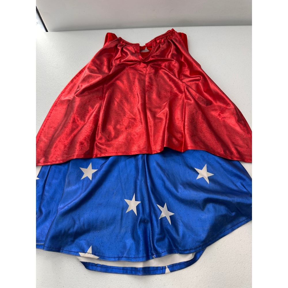 Rubies Wonder Woman Costume Kids Medium 8-10 Red Blue Superhero Dress Up Toy Set - Picture 12 of 16